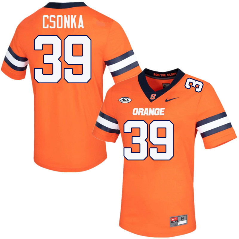 #39 Larry Csonka Syracuse Orange Jerseys,Syracuse University Football Uniforms,Apparels-Orange